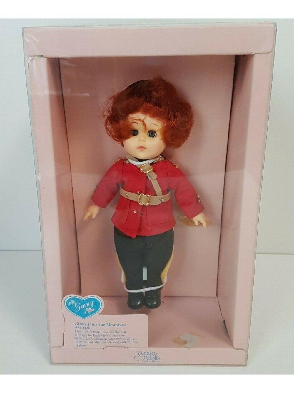 Vogue Ginny Doll RCMP Mountie Royal Canadian Mounted Police Canada 8" with Box - Picture 4 of 12
